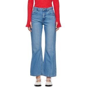 NWT GIMAGUAS Blue Flared Jeans Size 34/XS